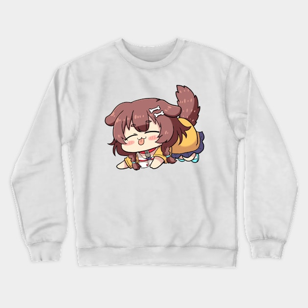 Inugami Korone Chibi Crewneck Sweatshirt by Kent